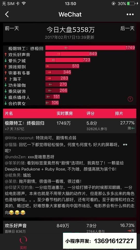 娛樂(lè)數(shù)據(jù)小程序截圖
